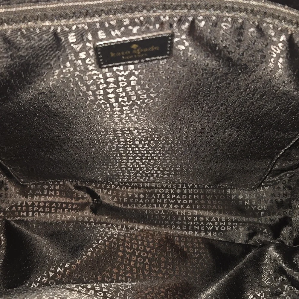 Kate Spade Black Backpack with Gold Accents - Picture 7 of 14